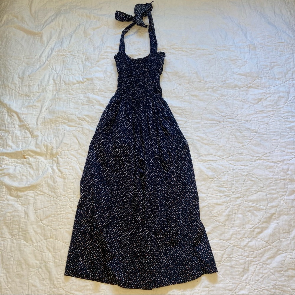 Vintage handmade smocked top jumpsuit - Picture 2 of 9